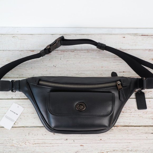 NWT Coach Heritage Leather Belt Bag Fanny Pack - Picture 2 of 10